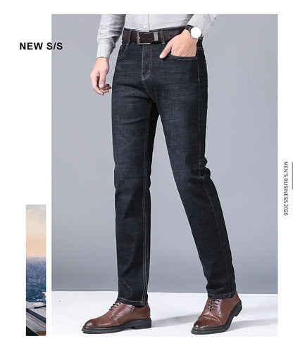 New Men Classic Jeans Jean Homme Pantalones Hombre Men Mannen Soft Black Biker Masculino Denim Overalls Mens Pants Size 32-38 - KHOY