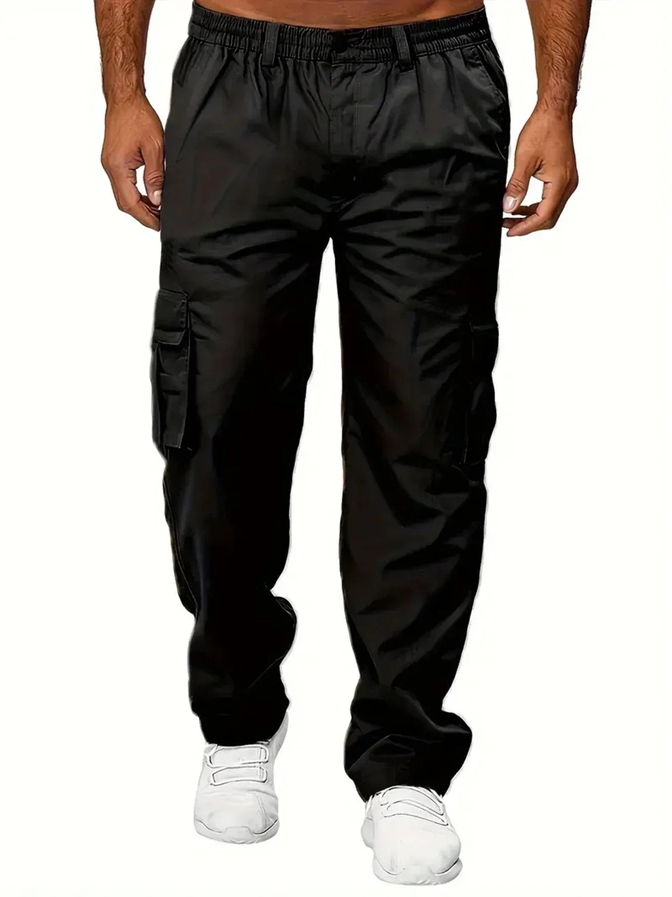 Men's Cargo Pants Outdoor Work Trousers Summer Casual Multi-Pocket Long Trousers Durable Breathable Sweatpants Hiking Pants - KHOY