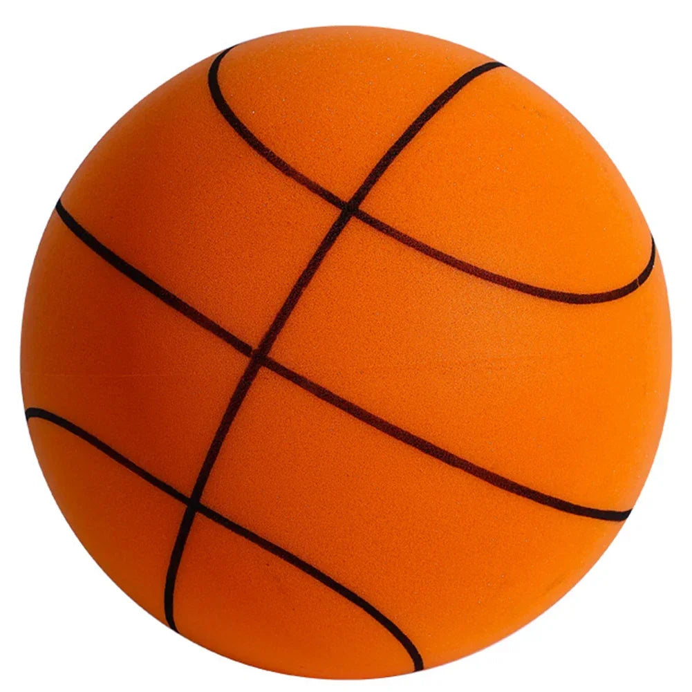 Kids Indoor Silent Basketball Ball 21/18cm High-Resilience Foam Silent Basketball Lightweight Small Basketball Basket Sports Toy - KHOY