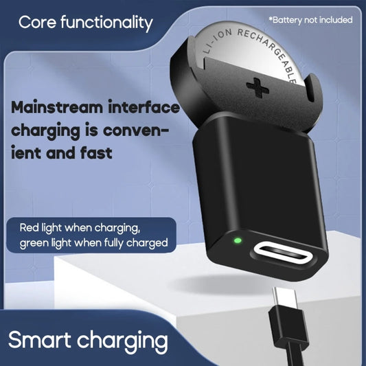 New For LIR2032 LIR1632 LIR2025 LIR2016 LIR2032H Batteries Long-Lasting Type-C Lithium Coin Charger Widely Charging - KHOY