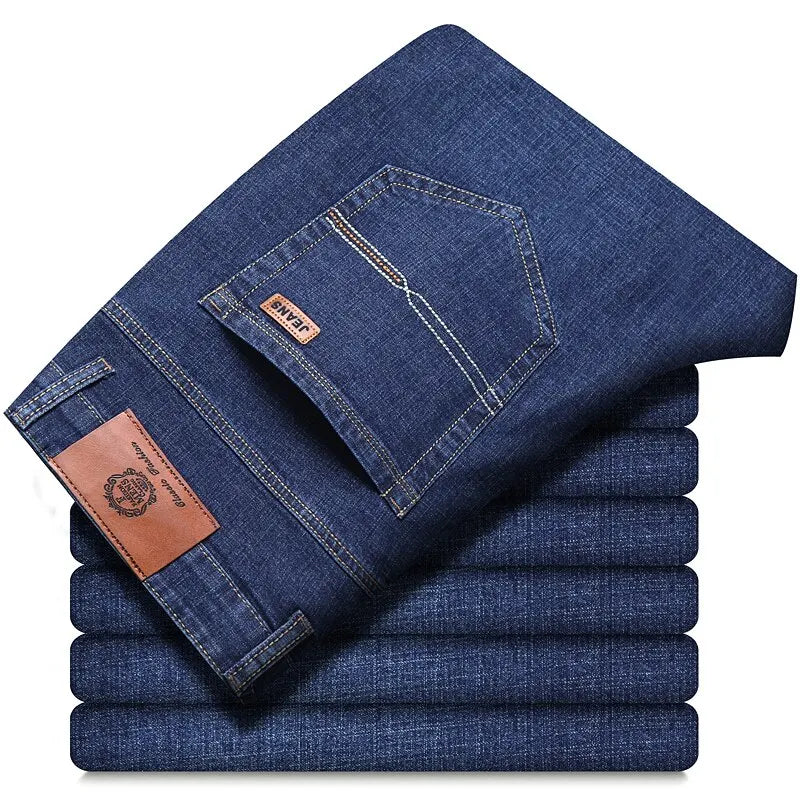 New Men Classic Jeans Jean Homme Pantalones Hombre Men Mannen Soft Black Biker Masculino Denim Overalls Mens Pants Size 32-38 - KHOY