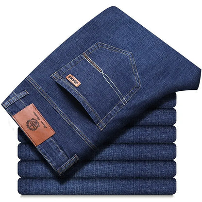 New Men Classic Jeans Jean Homme Pantalones Hombre Men Mannen Soft Black Biker Masculino Denim Overalls Mens Pants Size 32-38 - KHOY