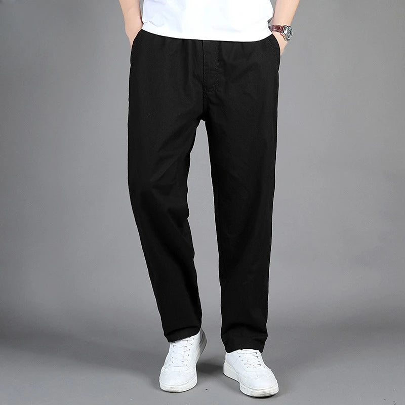 Men's Cargo Pants Summer 100% Cotton Work Wear New in Large Size 6XL Casual Climbing Joggers Sweatpants Hombre Autumn Trousers - KHOY