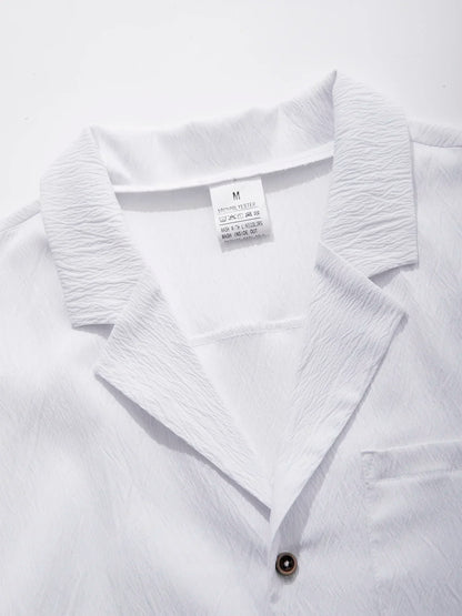 2025 Hawaiian Shirt Men's Shirt Breathable Lightweight Shirt Short Sleeve Shirt Summer Casual Shirt 3XL Summer Blouse Male - KHOY