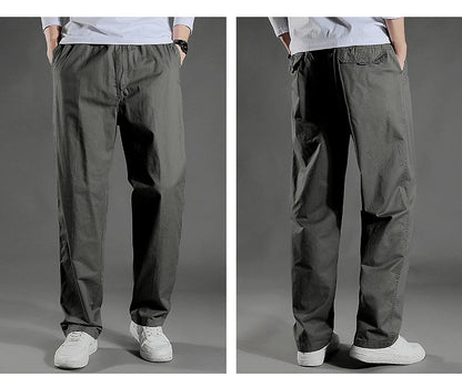 Men's Cargo Pants Summer 100% Cotton Work Wear New in Large Size 6XL Casual Climbing Joggers Sweatpants Hombre Autumn Trousers - KHOY