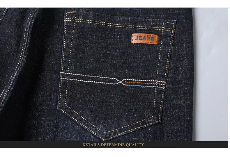 New Men Classic Jeans Jean Homme Pantalones Hombre Men Mannen Soft Black Biker Masculino Denim Overalls Mens Pants Size 32-38 - KHOY