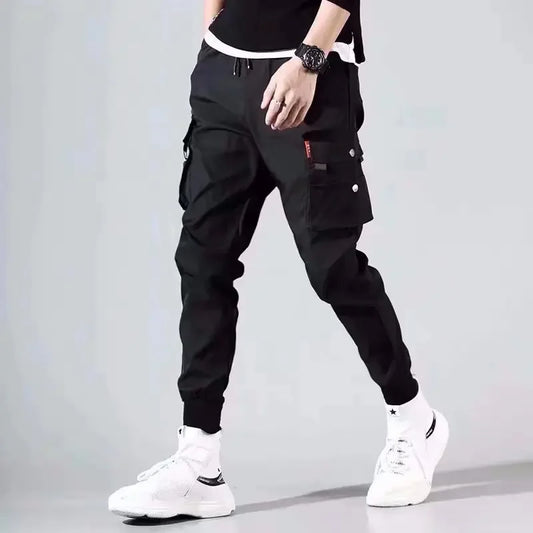 Men Cargo Tactical Pants Work Combat Multi-pockets Casual Training Trousers Overalls Clothing Joggers Hiking Mens Cargo Pant 1PC - KHOY