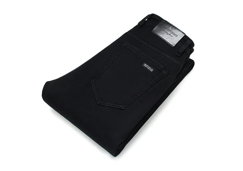 Men Classic Advanced Fashion Brand Jeans Jean Homme Man Soft Stretch Black Biker Masculino Denim Trousers Mens Pants Overalls - KHOY