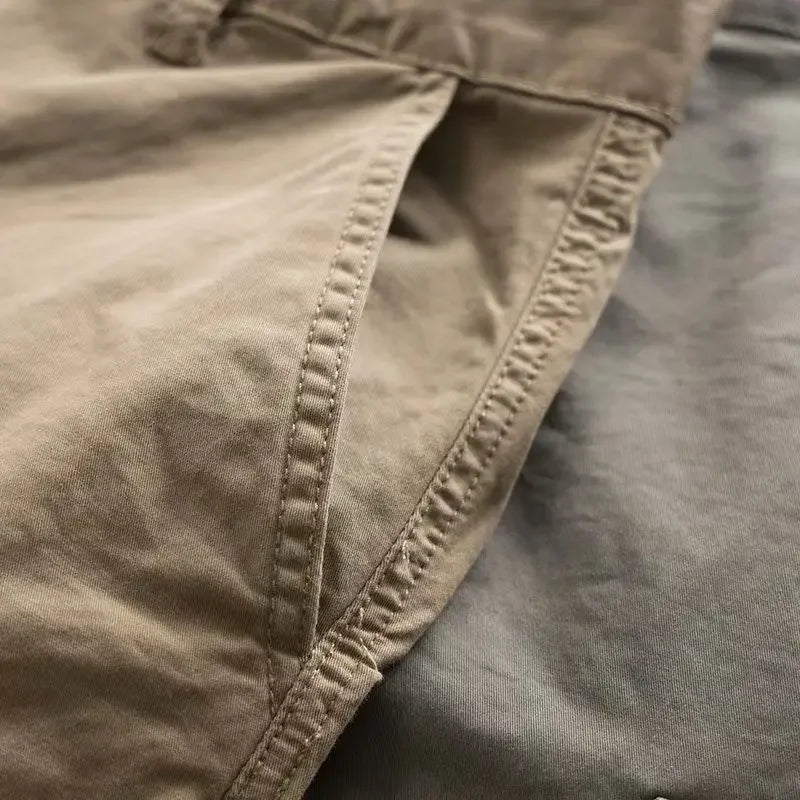 Men's Cargo Pants Work Wear Autumn Khaki Male Trousers Nylon Big Size Cheapest Designer Fashion Emo New in Baggy Long Slacks Y2k - KHOY