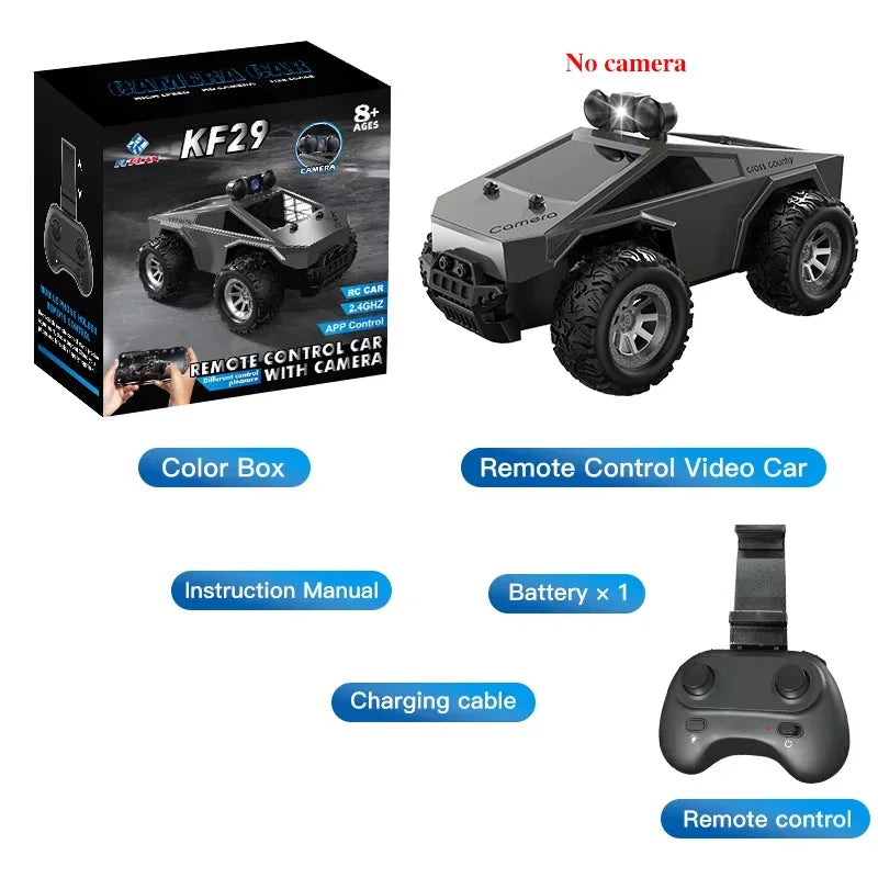 NEW KF29 With HD Camera Can Take Pictures And videos Rc car fpv Remote Conversation and Shooting Wireless Camera RC Car Toy Gift - KHOY
