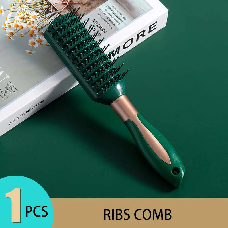 Hair Massage Air Cushion Comb Brush Scalp Hairbrush Detangle Anti Static Salon Hairdressing Styling Tool For Straight Curl Hair - KHOY