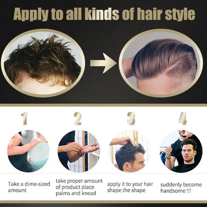 100ml Hair Clay Long-lasting Hair Cream for Men Hair Long-lasting Strong Modeling Hold Low Shine Hair Styling Wax 2 Color N EWW - KHOY