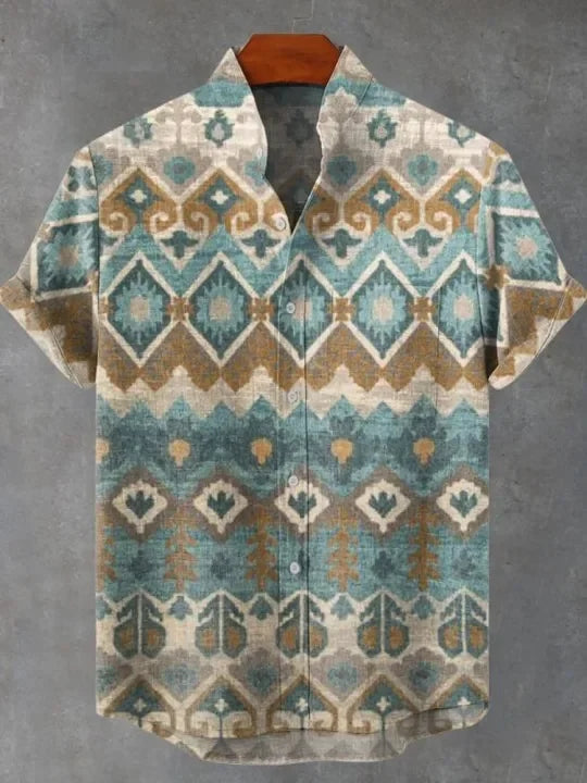 Hawaiian shirt 3D printed shirt retro casual summer vacation men's top - KHOY
