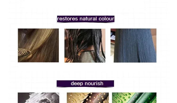 250ml Restoria Discreet Colour Restoring Cream,Grey Hair Treatment Reduce Grey Hair Care - Suitable for Men Women Shampoo - KHOY