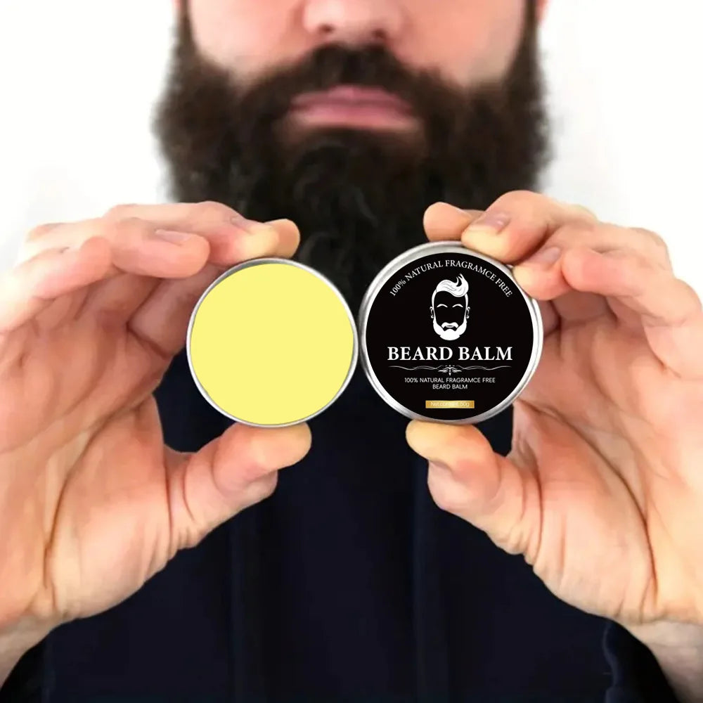 Beard Cream for Men,Moisturizing & Styling,No Rinse Care Cream,Beard Oil, Beard Styling Cream,Anti-Frizz,Softens &Tames Hair - KHOY