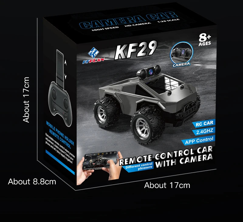 NEW KF29 With HD Camera Can Take Pictures And videos Rc car fpv Remote Conversation and Shooting Wireless Camera RC Car Toy Gift - KHOY
