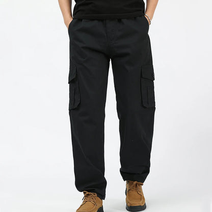 Mens Cargo Pants Cotton Casual Pants Summer Spring Cotton Work Wear Climbing Joggers Sweatpants Hombre Autumn Trousers - KHOY