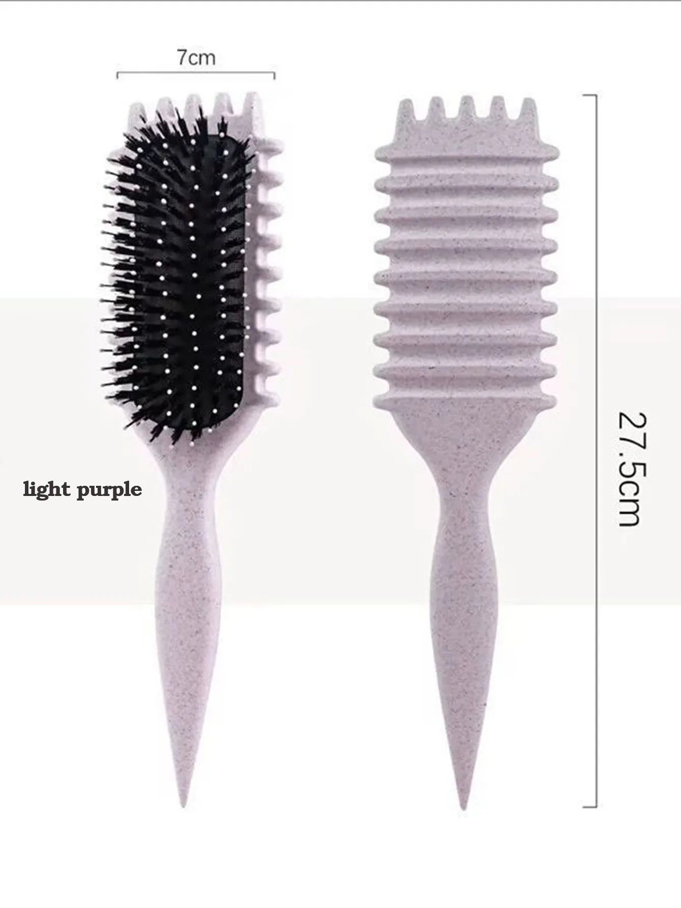 Curly Hair Styling Brush Curl Hair Brush for Combing and Shaping Men's and Women's Curls Reduce Pulling Tools - KHOY