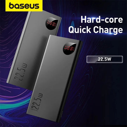 Baseus Power Bank 10000mAh 20000mAh 22.5W Fast Charging Powerbank Portable External Battery For iPhone 16 15 14 12 13 Pro Max - KHOY