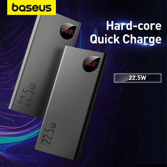 Baseus Power Bank 10000mAh 20000mAh 22.5W Fast Charging Powerbank Portable External Battery For iPhone 16 15 14 12 13 Pro Max - KHOY