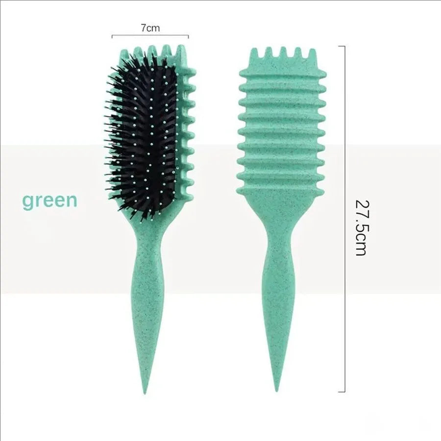 Curly Hair Styling Brush Curl Hair Brush for Combing and Shaping Men's and Women's Curls Reduce Pulling Tools - KHOY