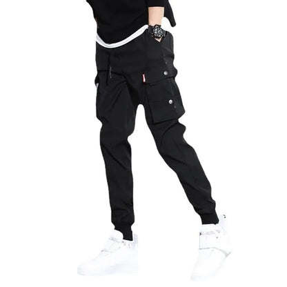 Men Cargo Tactical Pants Work Combat Multi-pockets Casual Training Trousers Overalls Clothing Joggers Hiking Mens Cargo Pant 1PC - KHOY