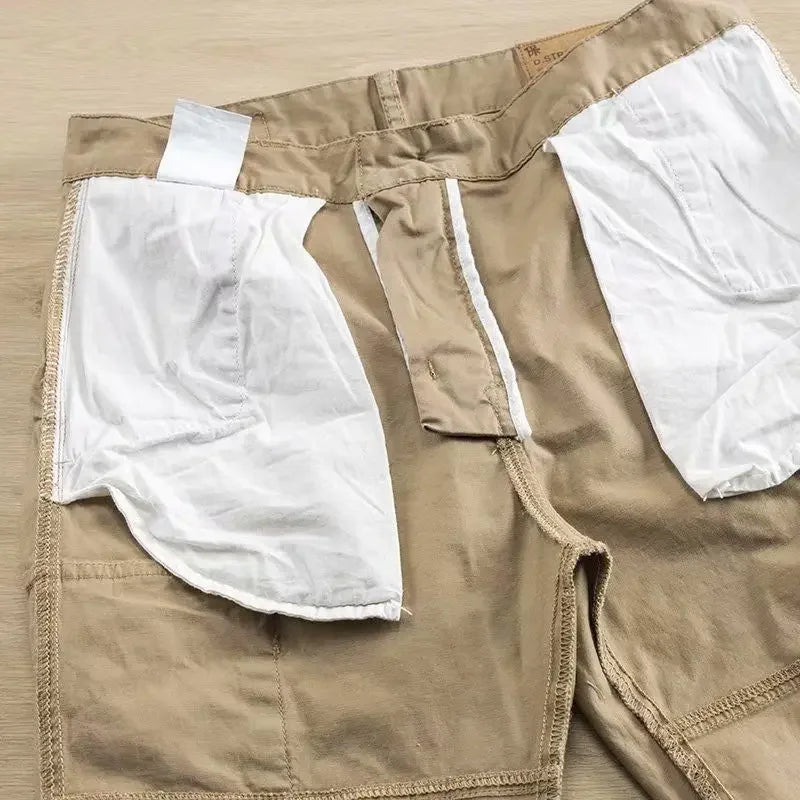 Men's Cargo Pants Work Wear Autumn Khaki Male Trousers Nylon Big Size Cheapest Designer Fashion Emo New in Baggy Long Slacks Y2k - KHOY