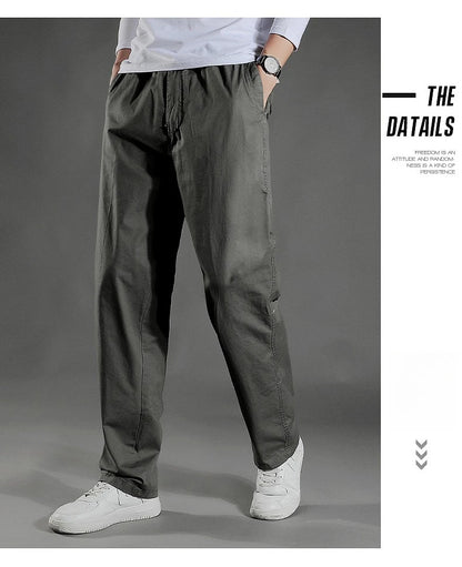 Men's Cargo Pants Summer 100% Cotton Work Wear New in Large Size 6XL Casual Climbing Joggers Sweatpants Hombre Autumn Trousers - KHOY
