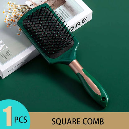 Hair Massage Air Cushion Comb Brush Scalp Hairbrush Detangle Anti Static Salon Hairdressing Styling Tool For Straight Curl Hair - KHOY