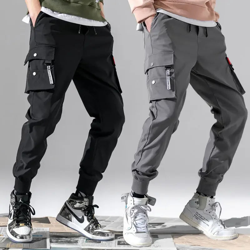 Men Cargo Tactical Pants Work Combat Multi-pockets Casual Training Trousers Overalls Clothing Joggers Hiking Mens Cargo Pant 1PC - KHOY