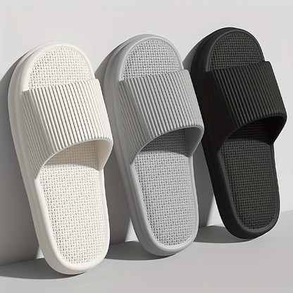 Summer Slippers Flip Flops Man Indoor Home Woman Shoes EVA Soft Soled Slippers Shower Home Slides Couple Non-slip Casual Sandals - KHOY