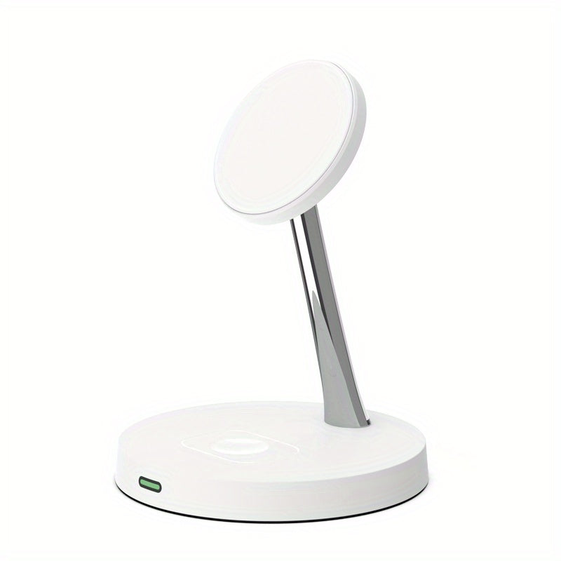 TIMESS-4 In 1 Magnetic Wireless Charger Station For IPhone15 14 13 Airpods 3/2/Pro, With Night Light For IWatch Series9/ 8/7/6/SE, Wireless Charging Station For Multiple Devices - KHOY