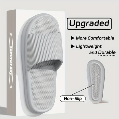 Summer Slippers Flip Flops Man Indoor Home Woman Shoes EVA Soft Soled Slippers Shower Home Slides Couple Non-slip Casual Sandals - KHOY