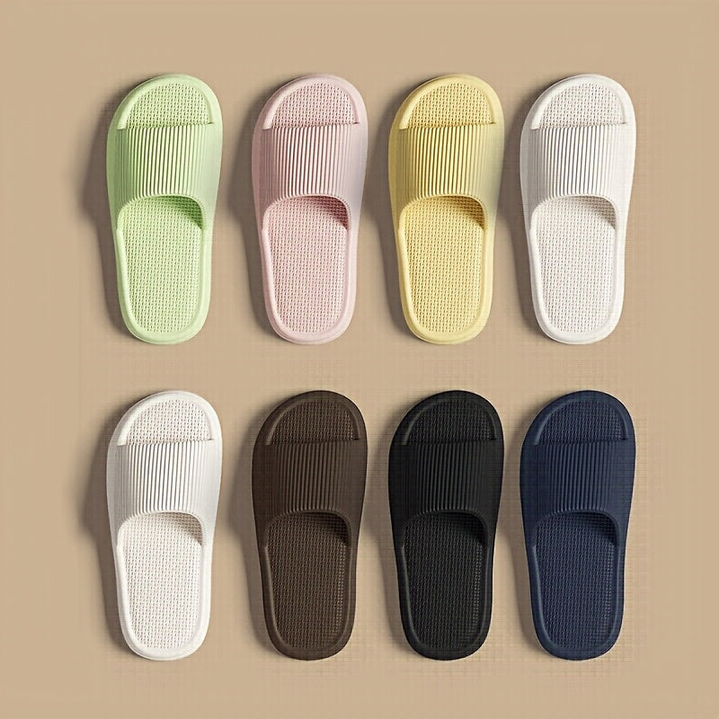 Summer Slippers Flip Flops Man Indoor Home Woman Shoes EVA Soft Soled Slippers Shower Home Slides Couple Non-slip Casual Sandals - KHOY