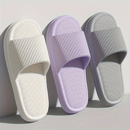 Summer Slippers Flip Flops Man Indoor Home Woman Shoes EVA Soft Soled Slippers Shower Home Slides Couple Non-slip Casual Sandals - KHOY